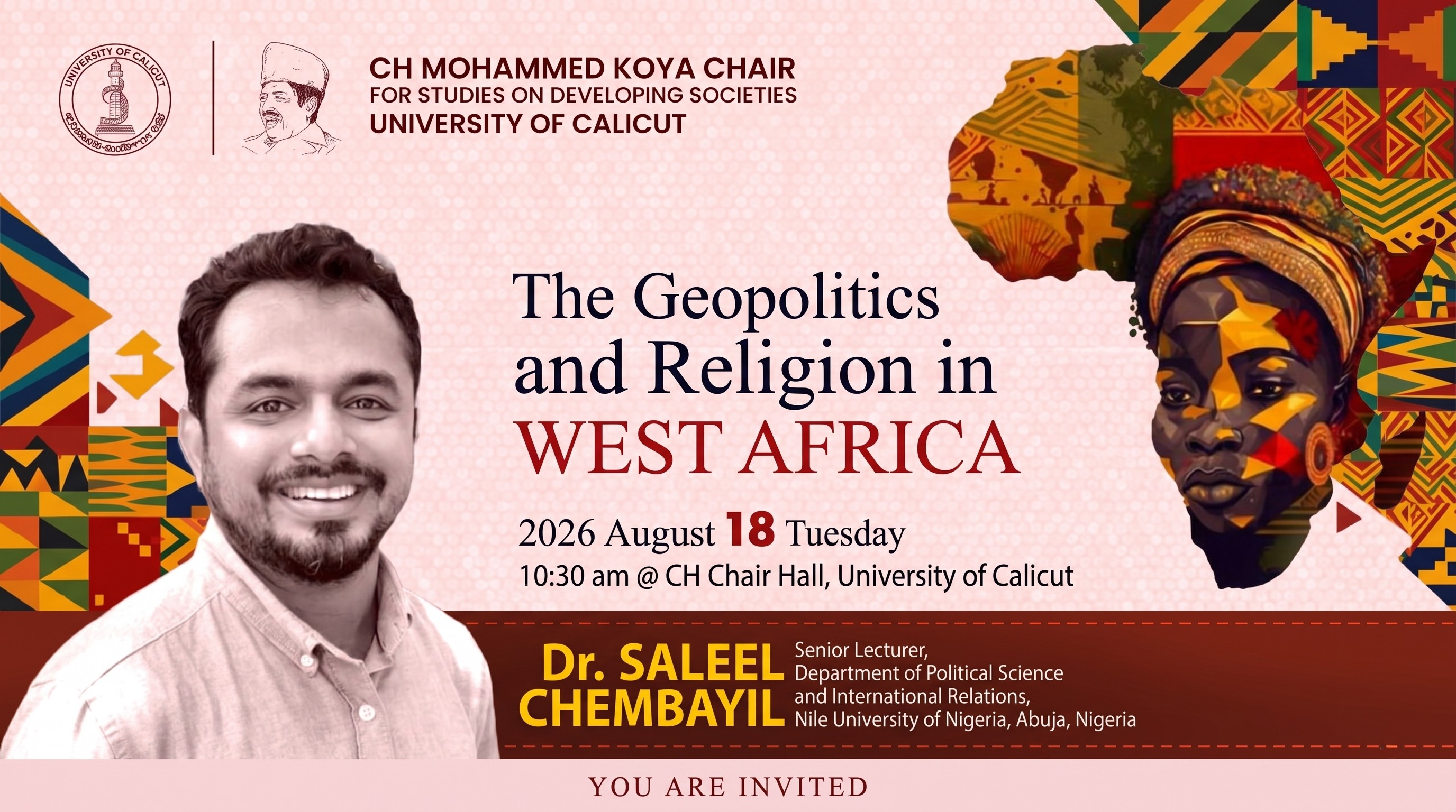 Poster for The Geopolitics and Religion in West Africa